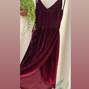 Velvet Backless Dress Size Medium